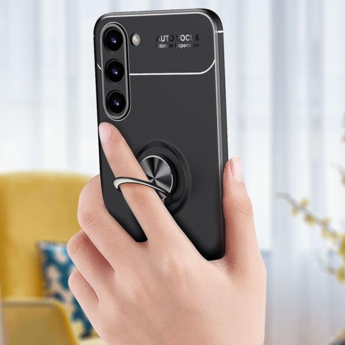 Bild 5,  Samsung Galaxy S23 Skal Ring Svart/Röd - Teknikhallen.se