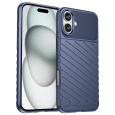  iPhone 16 Skal Twill Textur Bl&aring; - Teknikhallen.se