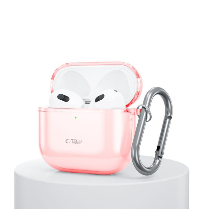 Bild 3, Tech-Protect Tech-Protect AirPods 4 Skal FlexAir Baby Pink - Teknikhallen.se
