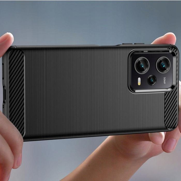 Bild 2, Tech-Protect Tech-Protect Xiaomi Redmi Note 12 Pro 5G Skal Borstad Stål Textur Svart - Teknikhallen.se
