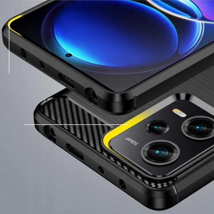Bild 3, Tech-Protect Tech-Protect Xiaomi Redmi Note 12 Pro 5G Skal Borstad Stål Textur Svart - Teknikhallen.se