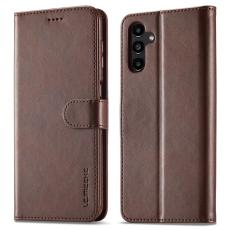 LC.IMEEKE LC.IMEEKE Galaxy A15 4G/5G Fodral L&auml;der Brun - Teknikhallen.se