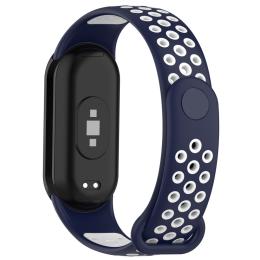  Xiaomi Smart Band 8 Träningsarmband Dual-Color Blå/Vit - Teknikhallen.se