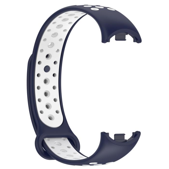 Bild 3,  Xiaomi Smart Band 10/9/8 Träningsarmband Dual-Color Blå/Vit - Teknikhallen.se
