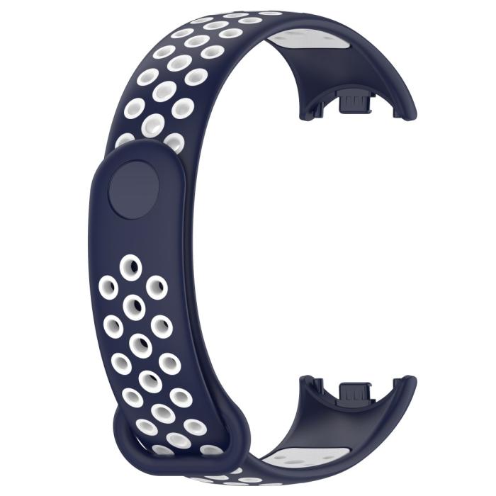 Bild 4,  Xiaomi Smart Band 10/9/8 Träningsarmband Dual-Color Blå/Vit - Teknikhallen.se