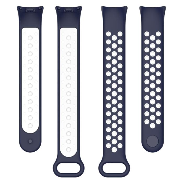 Bild 5,  Xiaomi Smart Band 10/9/8 Träningsarmband Dual-Color Blå/Vit - Teknikhallen.se