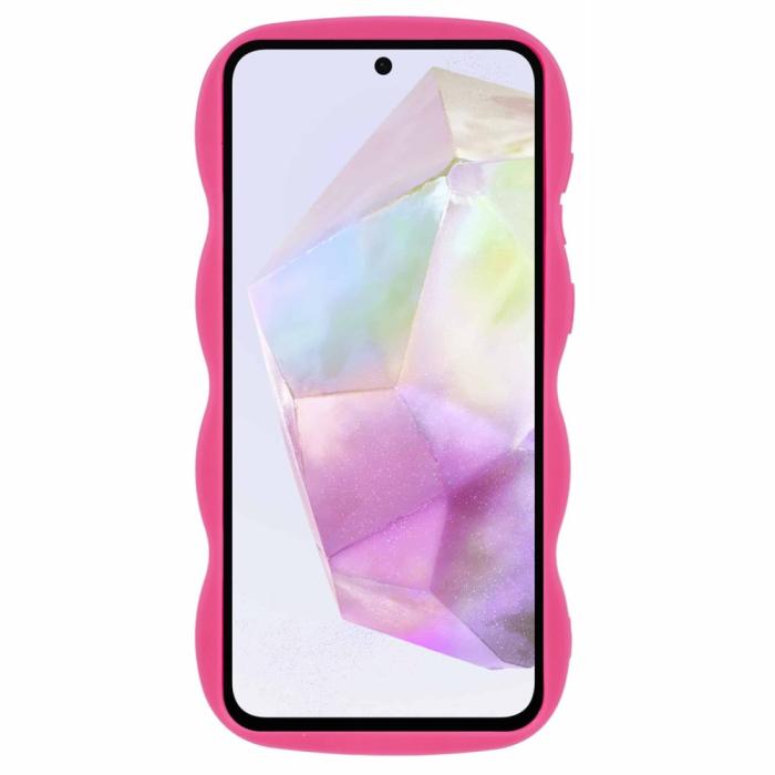 Bild 2,  Samsung Galaxy A56 5G / A36 5G Mobilskal Wavy Rosa - Teknikhallen.se