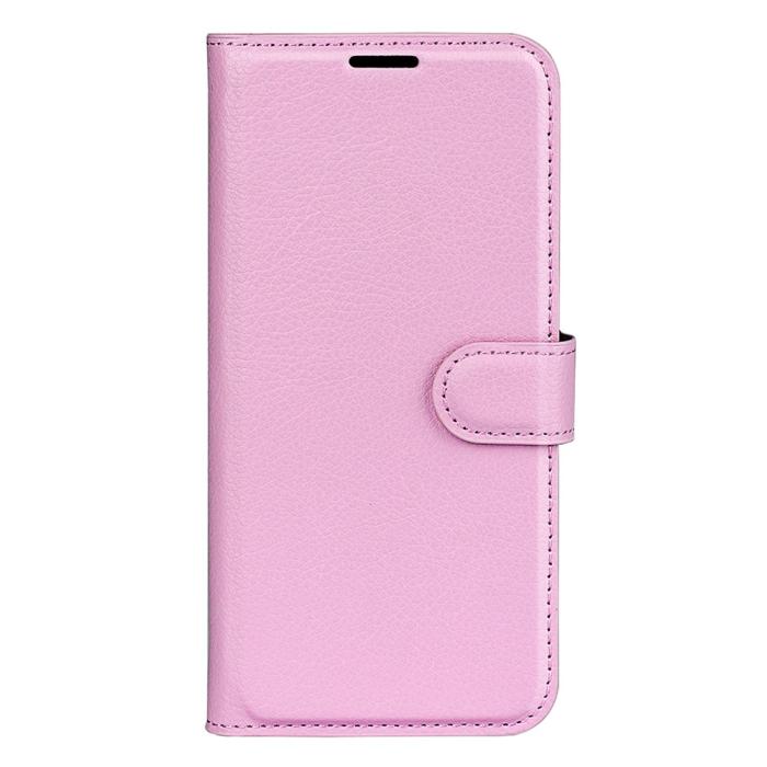 Bild 5,  Samsung Galaxy S25 Plus Fodral Litchi Läder Ljus Rosa - Teknikhallen.se
