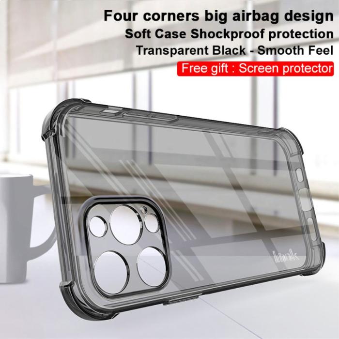 Bild 2, IMAK IMAK iPhone 13 Pro Max Skal Shockproof TPU + Skärmskydd Tonad - Teknikhallen.se