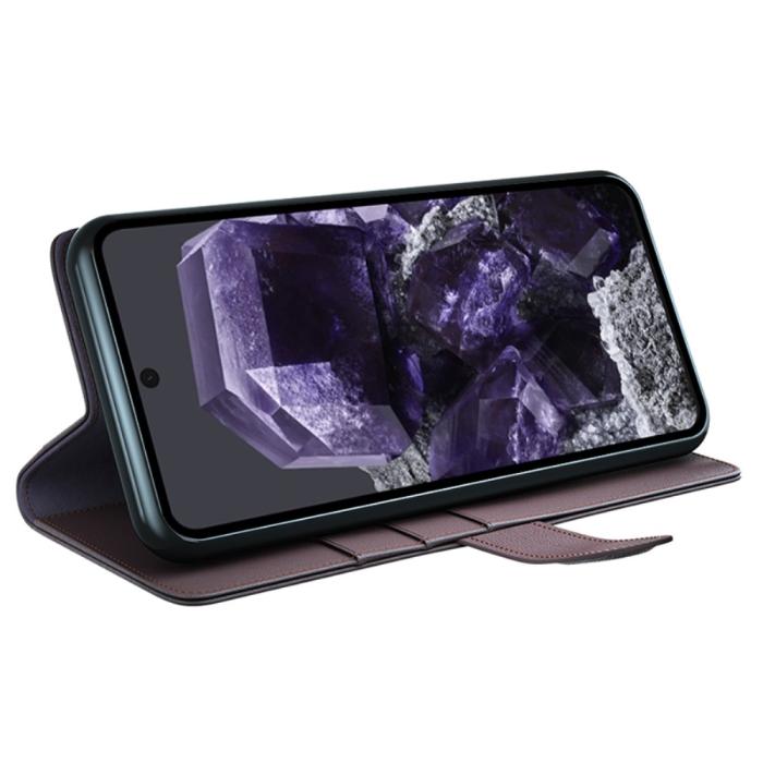 Bild 3,  Google Pixel 8A Fodral Premium Äkta Läder Brun - Teknikhallen.se