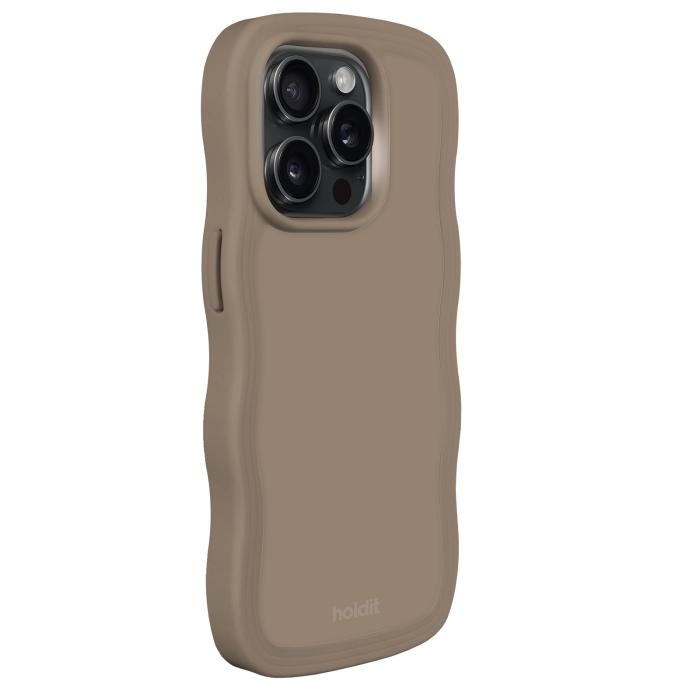 Bild 2, holdit holdit iPhone 14 Pro Skal Wavy Mocha Brown - Teknikhallen.se