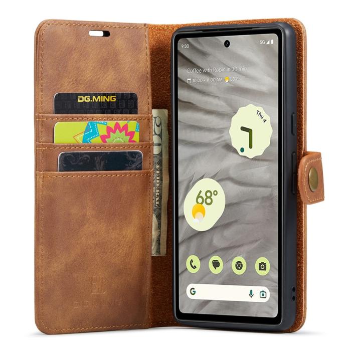 Bild 2, DG.MING DG.MING Google Pixel 7A 2in1 Magnet Fodral / Skal Brun - Teknikhallen.se