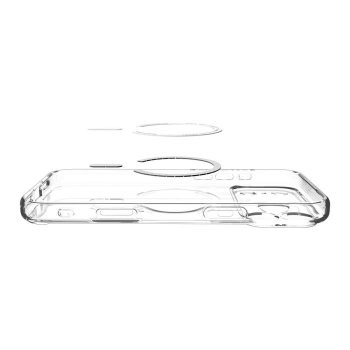 Bild 6, Spigen Spigen iPhone 17 Pro Max Skal MagSafe Ultra Hybrid Clear/Gold - Teknikhallen.se