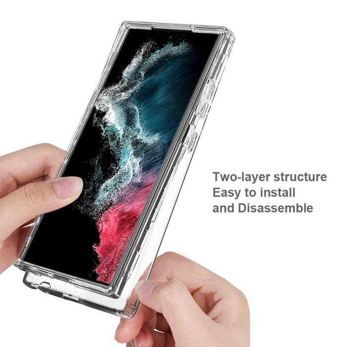 Bild 5,  Samsung Galaxy S23 Ultra Skal Shockproof Hybrid Transparent - Teknikhallen.se