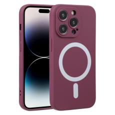  iPhone 15 Pro Skal MagSafe Liquid Silikon Vinr&ouml;d - Teknikhallen.se