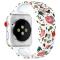  Silikon Armband Apple Watch 42/44/45/49 mm Fåglar/Blommor - Teknikhallen.se