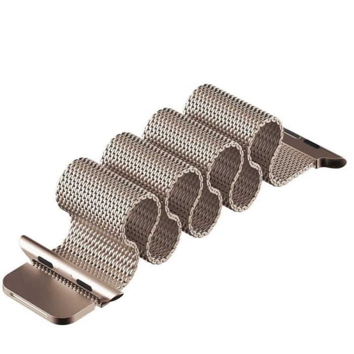 Bild 2,  Milanese Loop Metall Armband Apple Watch 42/44/45/46/49 mm - Teknikhallen.se