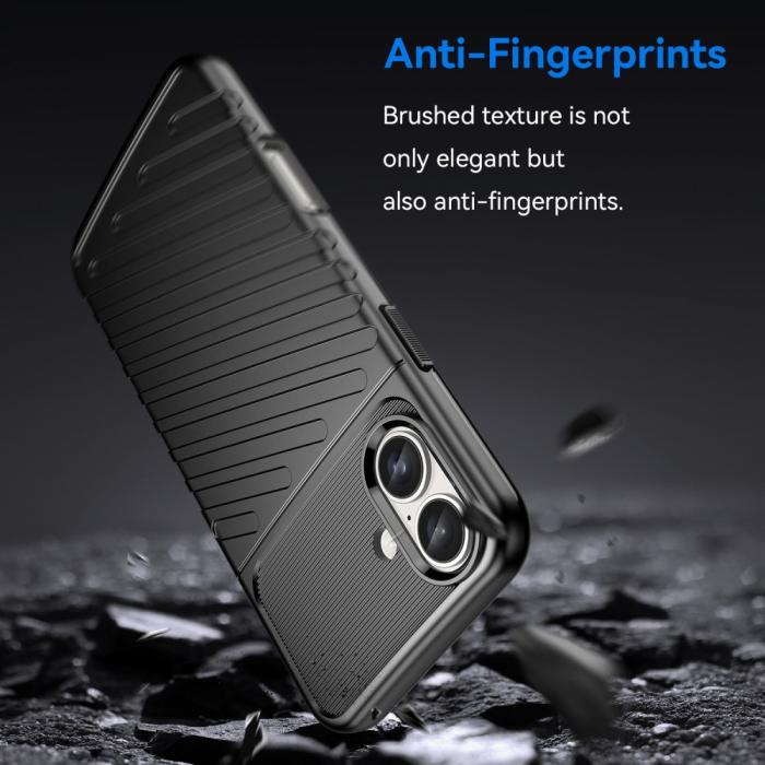 Bild 2,  iPhone 16 Skal Twill Textur Svart - Teknikhallen.se