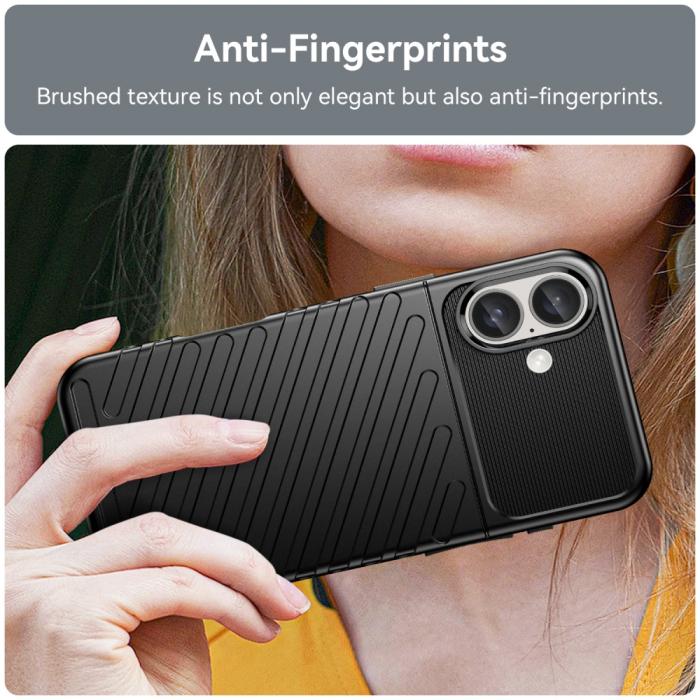 Bild 4,  iPhone 16 Skal Twill Textur Svart - Teknikhallen.se