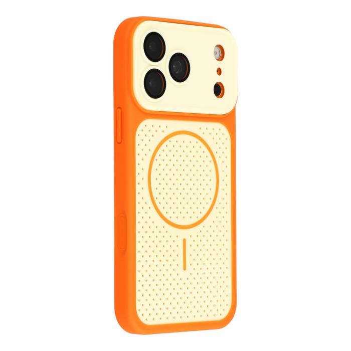 Bild 2,  iPhone 18 Pro Max/17 Pro Max Skal MagSafe Ventilerat Orange - Teknikhallen.se