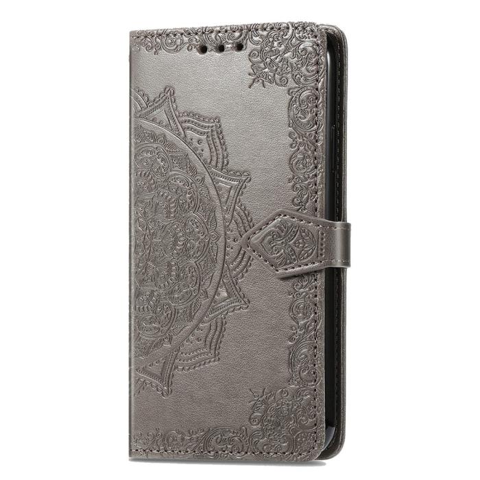 Bild 4,  Xiaomi 17 Fodral Läder Mandala Grå - Teknikhallen.se