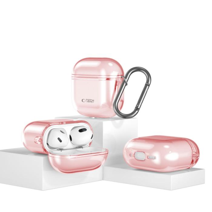 Bild 4, Tech-Protect Tech-Protect AirPods 4 Skal FlexAir Baby Pink - Teknikhallen.se