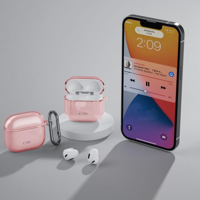 Bild 6, Tech-Protect Tech-Protect AirPods 4 Skal FlexAir Baby Pink - Teknikhallen.se