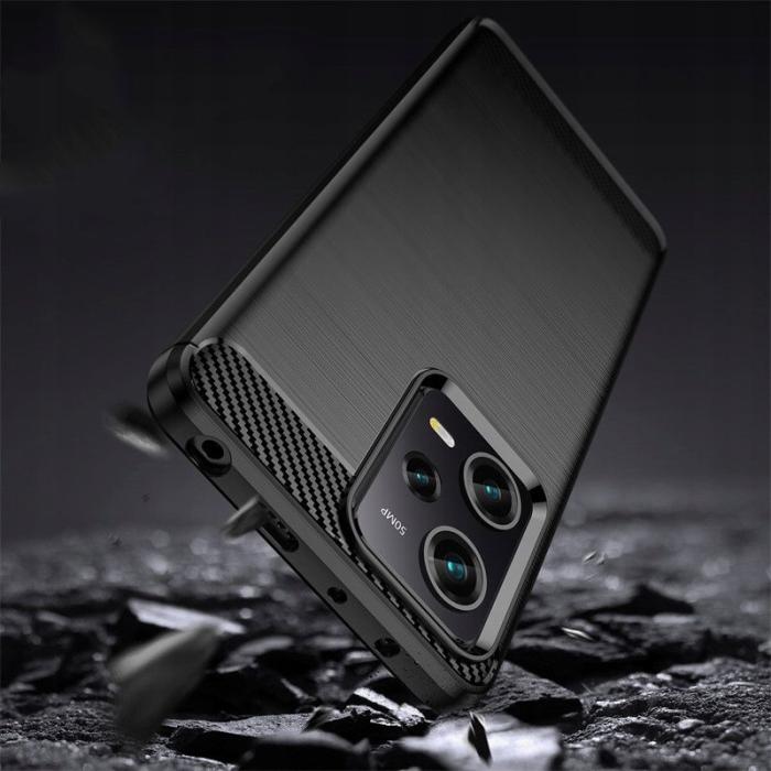 Bild 4, Tech-Protect Tech-Protect Xiaomi Redmi Note 12 Pro 5G Skal Borstad Stål Textur Svart - Teknikhallen.se