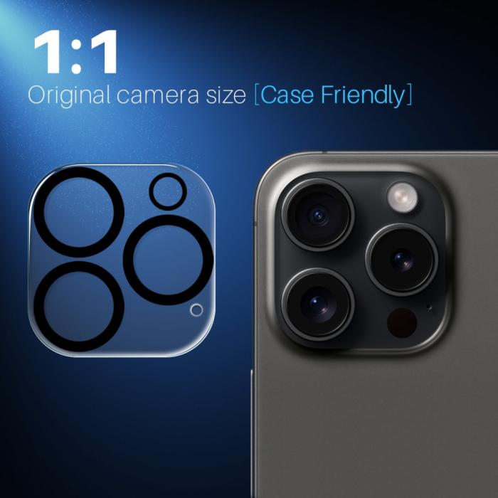 Bild 5, NORTHJO NORTHJO iPhone 16 Pro Max/16 Pro Linsskydd Härdat Glas - Teknikhallen.se