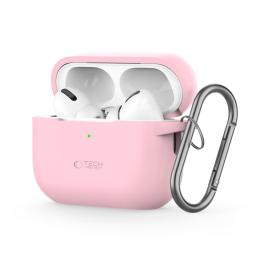 Tech-Protect Tech-Protect AirPods Pro 1/2 Skal Silikon Hook Dusty Pink - Teknikhallen.se