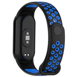  Xiaomi Smart Band 8 Träningsarmband Dual-Color Svart/Blå - Teknikhallen.se