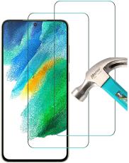  [2-PACK] Samsung S21 FE Sk&auml;rmskydd i h&auml;rdat glas - Teknikhallen.se