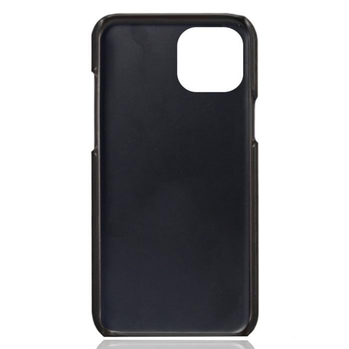 Bild 4,  iPhone 15 Skal Läder Med 2 Kortfack Svart - Teknikhallen.se