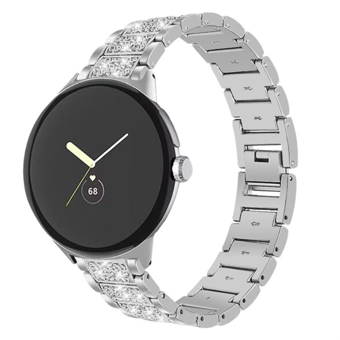 Bild 2,  Rhinestone Metallarmband Google Pixel Watch / Watch 2 - Teknikhallen.se