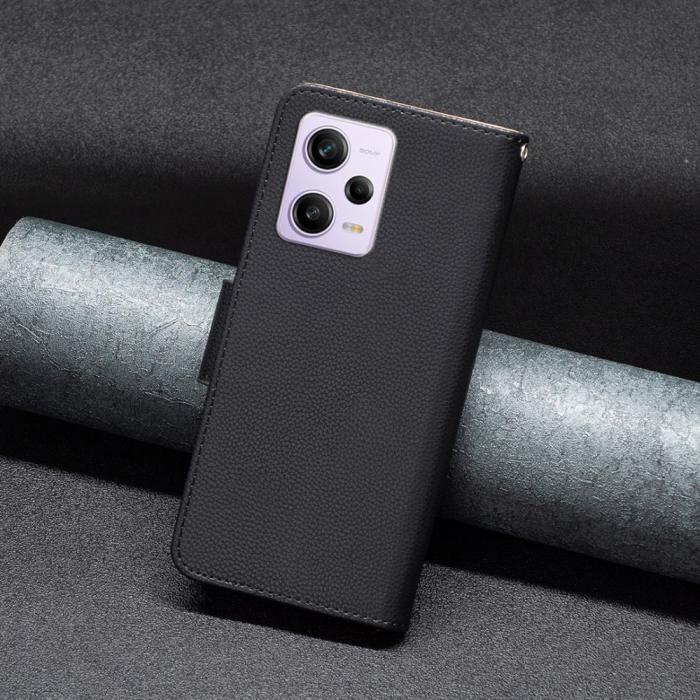 Bild 4,  Xiaomi Redmi Note 12 Pro 5G Fodral Shark Solid Läder Svart - Teknikhallen.se