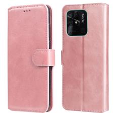  Xiaomi Redmi 10C Fodral L&auml;der Ros&eacute;guld - Teknikhallen.se