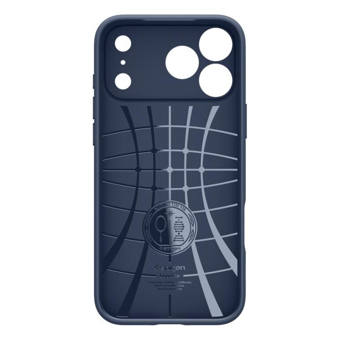 Bild 3, Spigen Spigen iPhone 18 Pro / 17 Pro Skal Liquid Air Marinblå - Teknikhallen.se