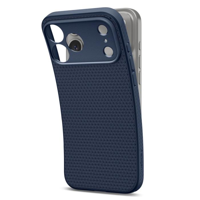 Bild 4, Spigen Spigen iPhone 18 Pro / 17 Pro Skal Liquid Air Marinblå - Teknikhallen.se
