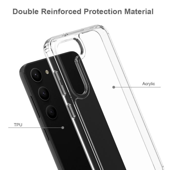 Bild 3,  Samsung Galaxy S23 Skal Akryl/TPU Svart - Teknikhallen.se
