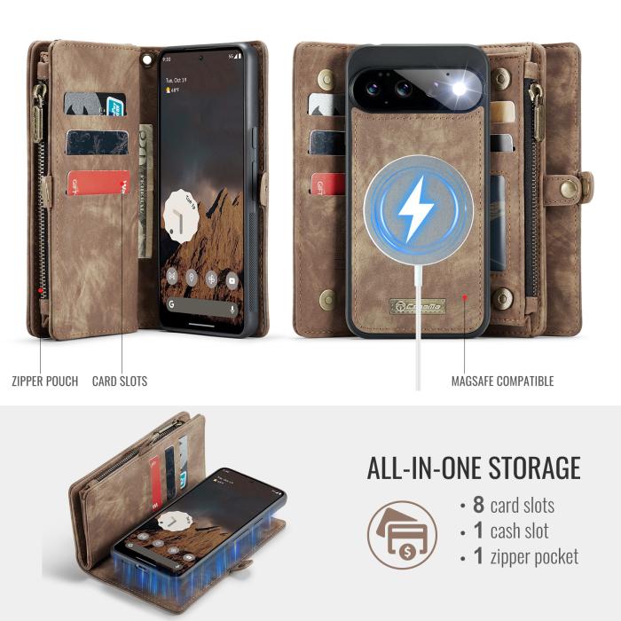 Bild 3, CASEME CASEME Google Pixel 11 / 11 Pro Fodral 2in1 Multifunktionell - Teknikhallen.se