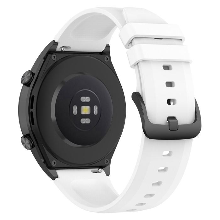 Bild 3,  Silikon Armband Smartwatch (22 mm) Vit - Teknikhallen.se