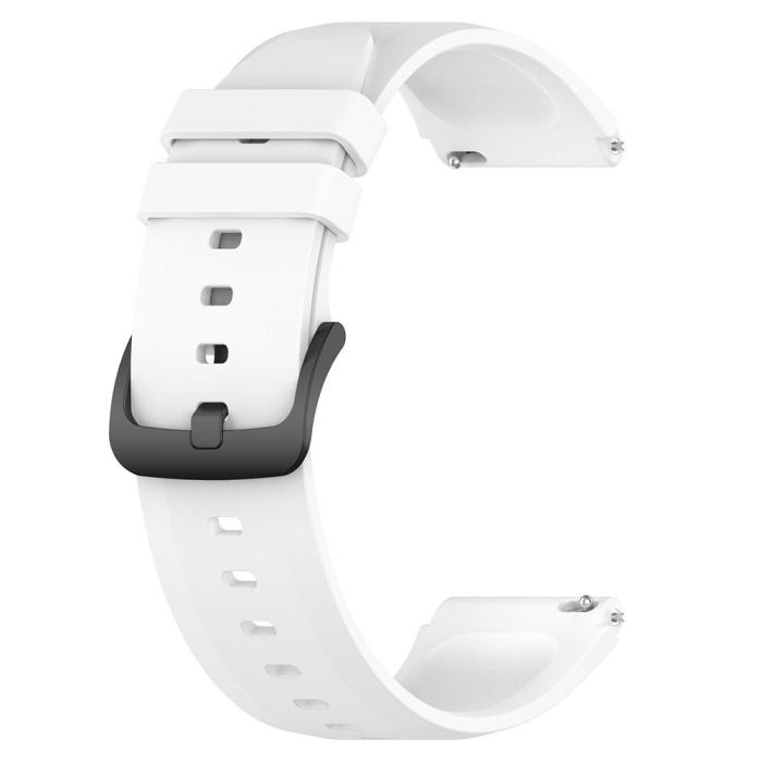 Bild 4,  Silikon Armband Smartwatch (22 mm) Vit - Teknikhallen.se