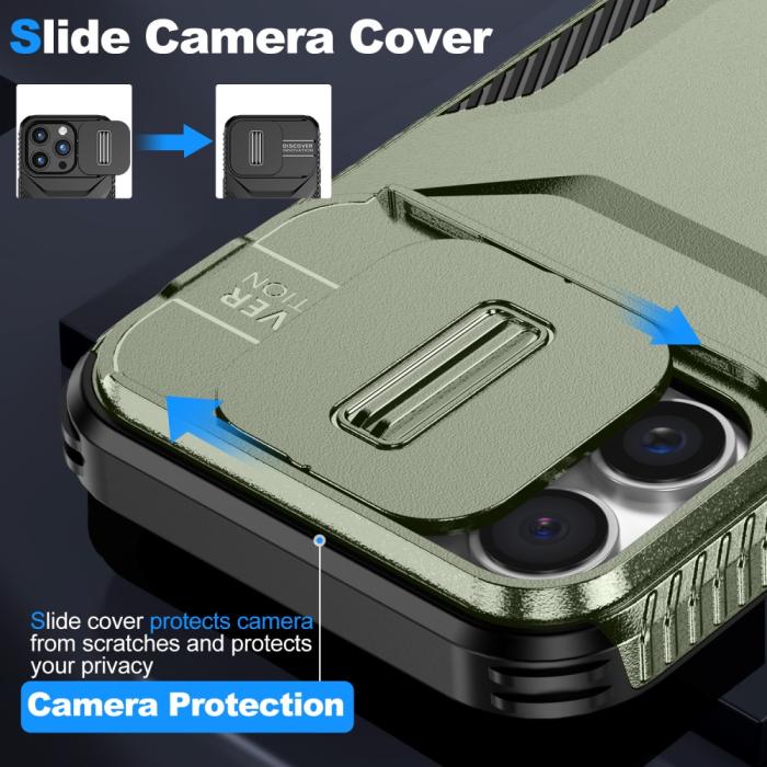 Bild 3,  iPhone 16 Pro Max Skal CamShield Hybrid Grön - Teknikhallen.se