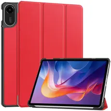  Xiaomi Redmi Pad 2 Fodral Tri-Fold R&ouml;d - Teknikhallen.se