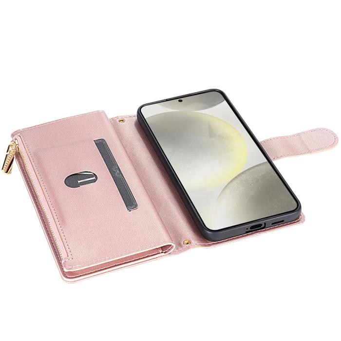 Bild 4,  Samsung Galaxy S26 Ultra Fodral Rhombus Läder Roséguld - Teknikhallen.se