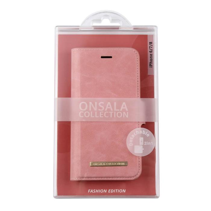 Bild 2, Onsala ONSALA iPhone 6/7/8/SE 2in1 Magnet Fodral / Skal Dusty Pink - Teknikhallen.se