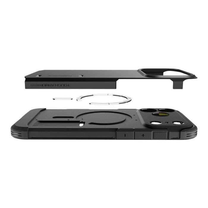 Bild 6, Spigen Spigen iPhone 17 Pro Max Skal Tough Armor 'T' Gunmetal - Teknikhallen.se