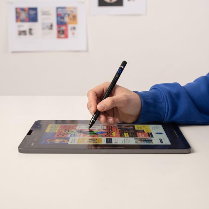 Bild 6, Tech-Protect Tech-Protect Active Stylus Touchpenna Svart - Teknikhallen.se