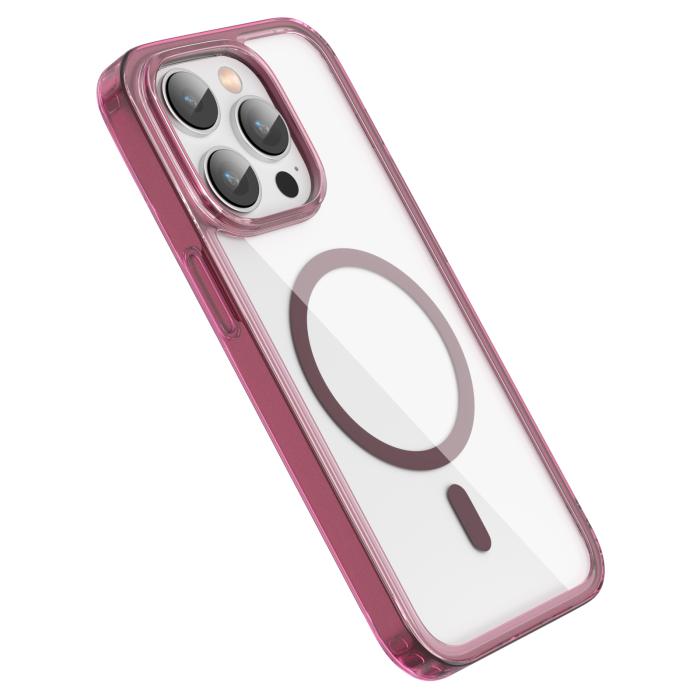 Bild 3, ColorPop ColorPop iPhone 14 Pro Skal CH MagSafe Transparent/Röd - Teknikhallen.se