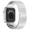  Apple Watch 42/44/45/49 mm Armband Magnetisk Loop Silver - Teknikhallen.se